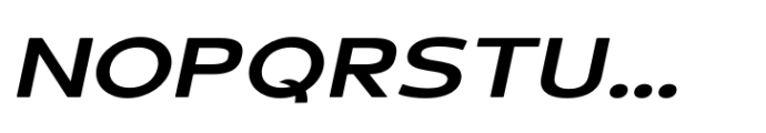 Schraft Medium Italic Expanded Font UPPERCASE