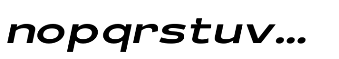 Schraft Medium Italic Expanded Font LOWERCASE