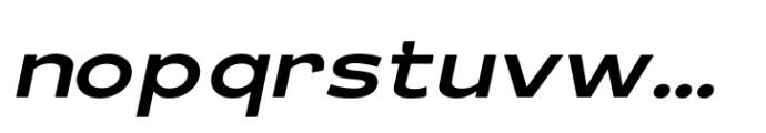 Schraft Medium Italic Semi Expanded Font LOWERCASE