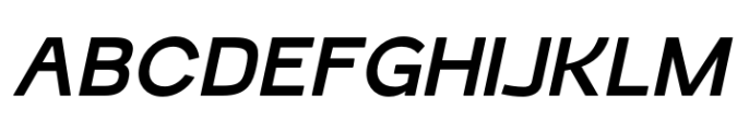 Schraft Medium Italic Font UPPERCASE