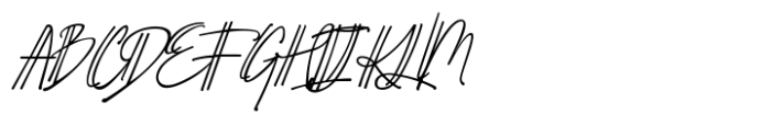 Schrodingers Signature Font UPPERCASE