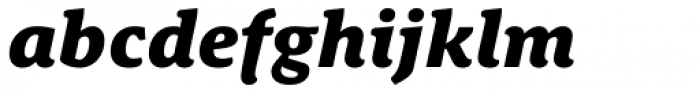 Schuss News Pro Heavy Italic Font LOWERCASE