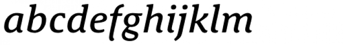 Schuss News Pro Medium Italic Font LOWERCASE