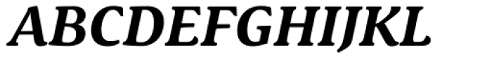 Schuss Serif Pro Bold Italic Font UPPERCASE