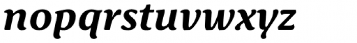 Schuss Serif Pro Bold Italic Font LOWERCASE