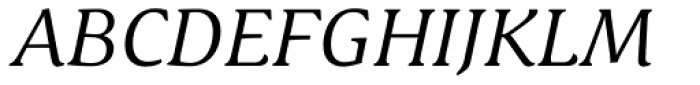 Schuss Serif Pro Italic Font UPPERCASE