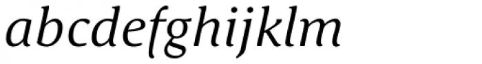 Schuss Serif Pro Italic Font LOWERCASE