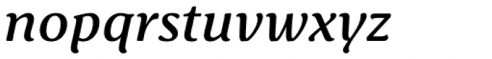 Schuss Serif Pro Medium Italic Font LOWERCASE