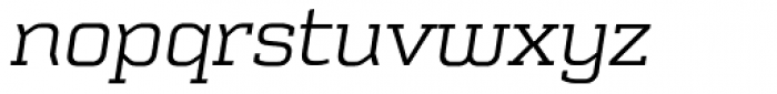 Schwager Light Italic Font LOWERCASE