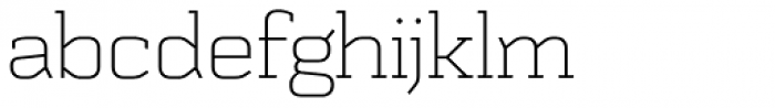Schwager Thin Font LOWERCASE