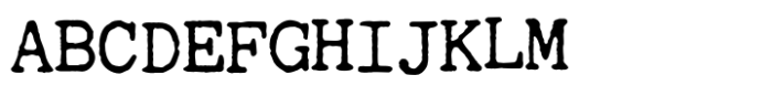 Science Typewriter Regular Font UPPERCASE