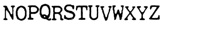 Science Typewriter Regular Font UPPERCASE