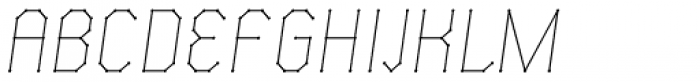 Science White Italic Font UPPERCASE