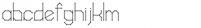 Science White Regular Font LOWERCASE