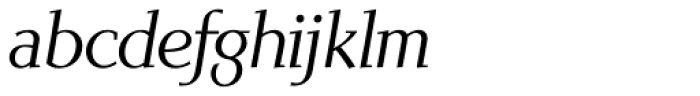 Scintilla Pro Light Italic Font LOWERCASE