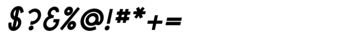 Scirckel Bold Oblique Font OTHER CHARS