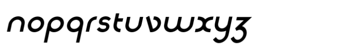 Scirckel Bold Oblique Font LOWERCASE