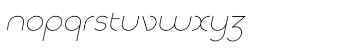 Scirckel Light Oblique Font LOWERCASE
