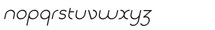 Scirckel Oblique Font LOWERCASE