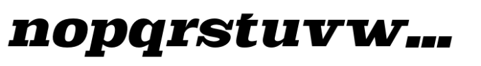 Scolver Black Slant Font LOWERCASE