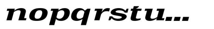 Scolver Bold Expanded Italic Font LOWERCASE