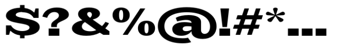 Scolver Extra Bold Expanded Font OTHER CHARS