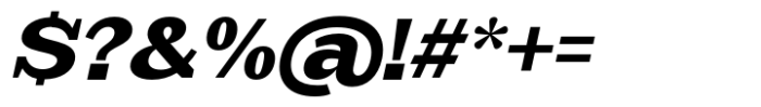 Scolver Extra Bold Italic Font OTHER CHARS