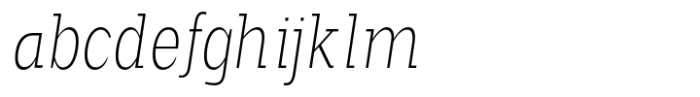 Scolver Extra Light Condensed Italic FONT