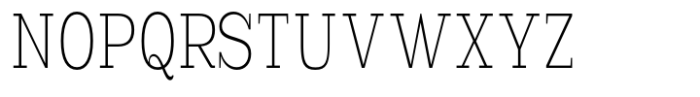 Scolver Extra Light Condensed Font UPPERCASE