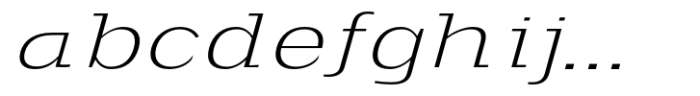 Scolver Extra Light Expanded Italic FONT