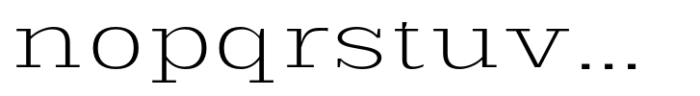 Scolver Extra Light Expanded Font LOWERCASE