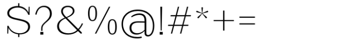 Scolver Extra Light Font OTHER CHARS