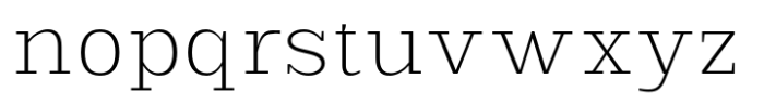 Scolver Extra Light Font LOWERCASE