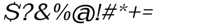 Scolver Italic Font OTHER CHARS