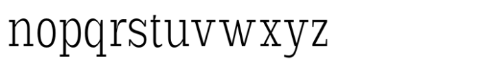 Scolver Light Condensed Font LOWERCASE