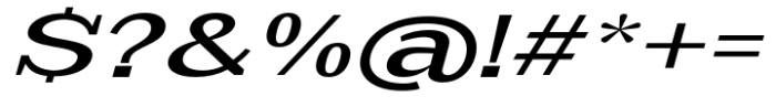 Scolver Medium Expanded Italic Font OTHER CHARS