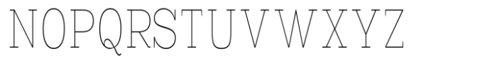Scolver Thin Condensed Font UPPERCASE