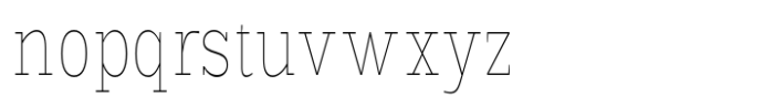 Scolver Thin Condensed Font LOWERCASE