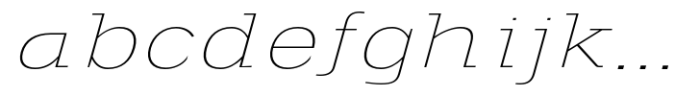 Scolver Thin Expanded Italic FONT