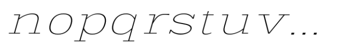 Scolver Thin Slant Expanded Font LOWERCASE