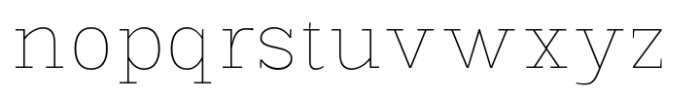 Scolver Thin Font LOWERCASE