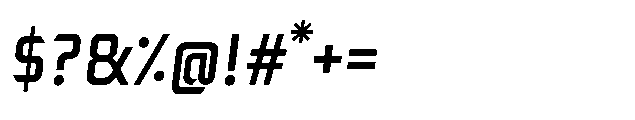 Scor Italic Font OTHER CHARS