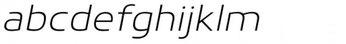 Scorno Extralight Italic Font LOWERCASE