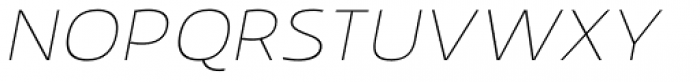 Scorno Thin Italic Font UPPERCASE