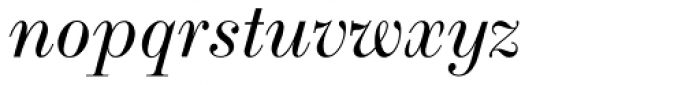 Scotch Roman MT Italic Font LOWERCASE