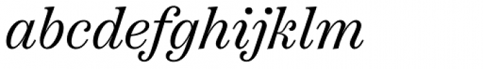 Scotch Text Italic Font LOWERCASE