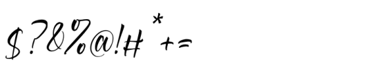 Scottmid Blissful Italic Font OTHER CHARS