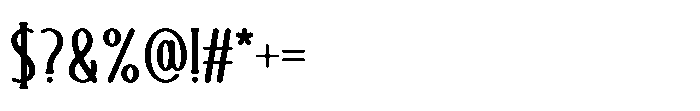 Scout Camp Regular Font OTHER CHARS