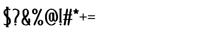 Scout Camp Rough Font OTHER CHARS