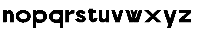 Scramble Black Font LOWERCASE
